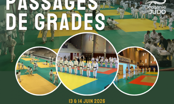Passage de grade 13 et 14 juin - changement de lieu pour l'UV3 et 4 - Zone Méditerranée
